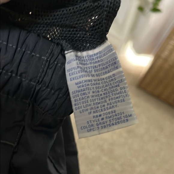 STARTER Dark Gray Elastic Drawstring Waist Windbreaker Pants - Size XL - Picture 16 of 16